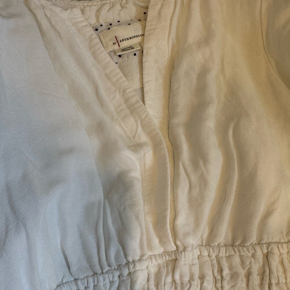 Anthropologie Somerset mini White Dress size medium- hem slightly longer - Picture 5 of 15
